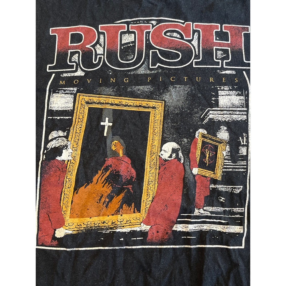 Rush Moving Pictures Band T-Shirt Mens XL‎ Black Graphic Rock Tee 2013 RN 93846